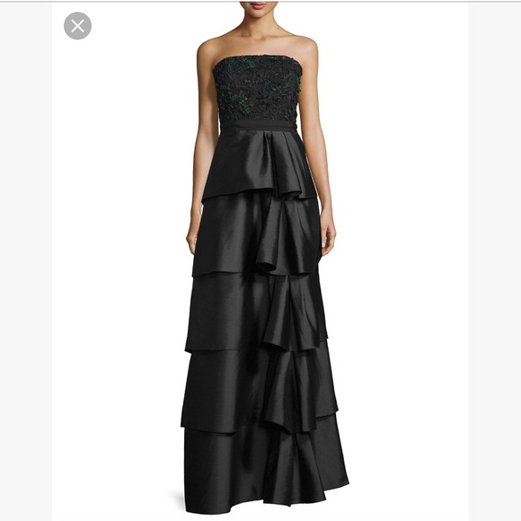 Sachin + Babi Dresses & Skirts - Sachin +Babi embellished tiered strapless gown